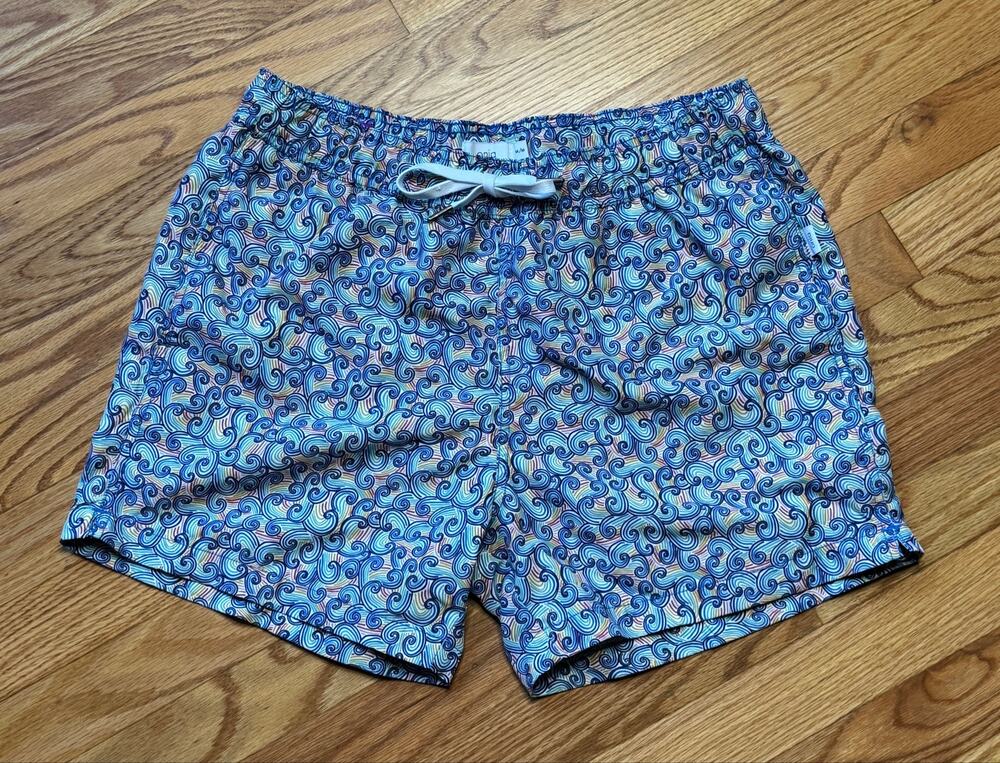 ONIA Liberty of London Rainbow Wave Print | Charles 5" Trunks
